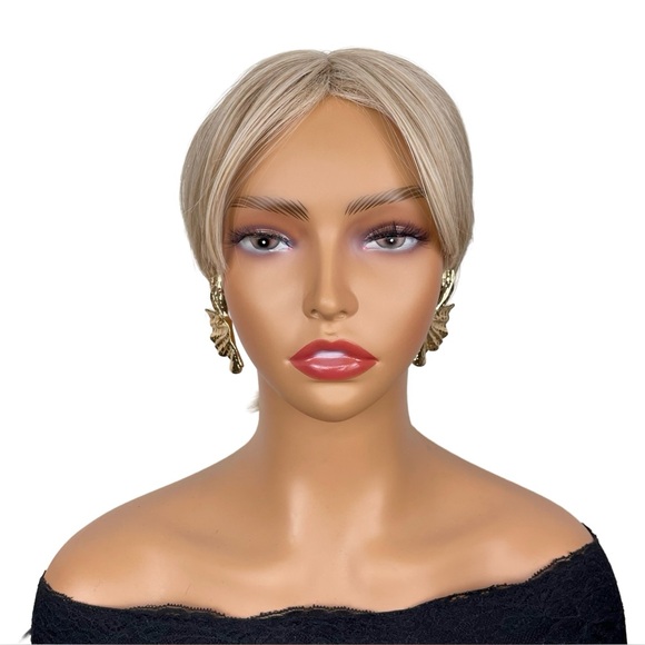 House of Harlow 1960 Gold Twisted Ginkgo Leaf Statement Earrings - Picture 5 of 6